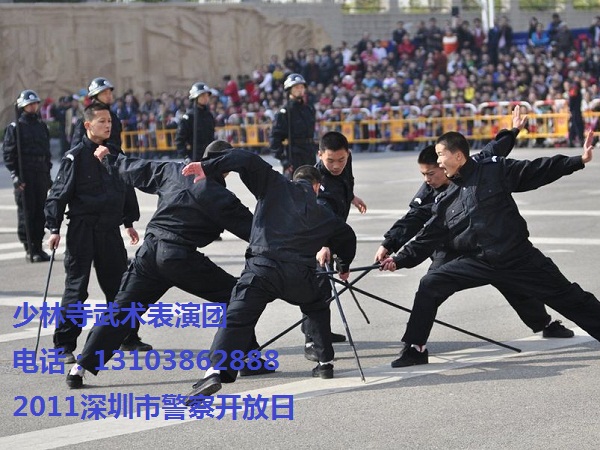 武术表演团参加2011年深圳警察开放日